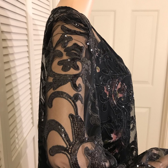 Free People Falling Flowers Frock Floral & Sequins Dress Medium - Picture 14 of 16